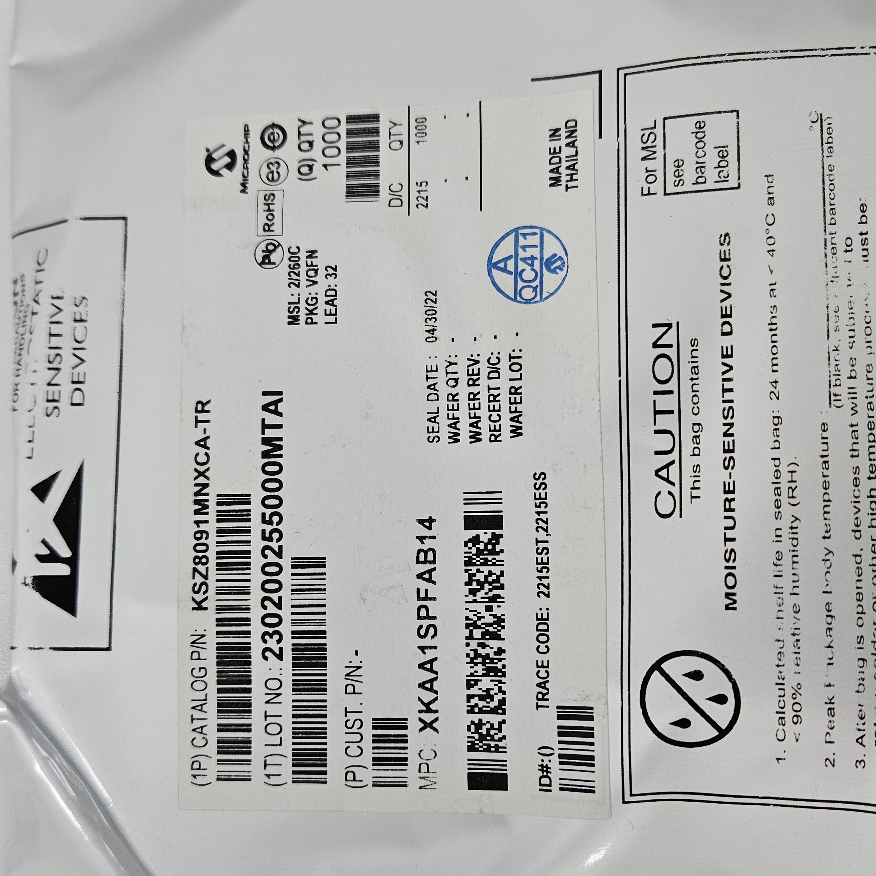 KSZ8091MNXCA-TR